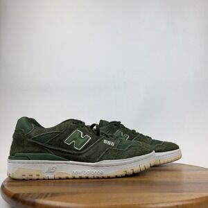 Mens New Balance 550 Nori Green Suede Comfort Casual Sneakers Size 11.5 D GUC